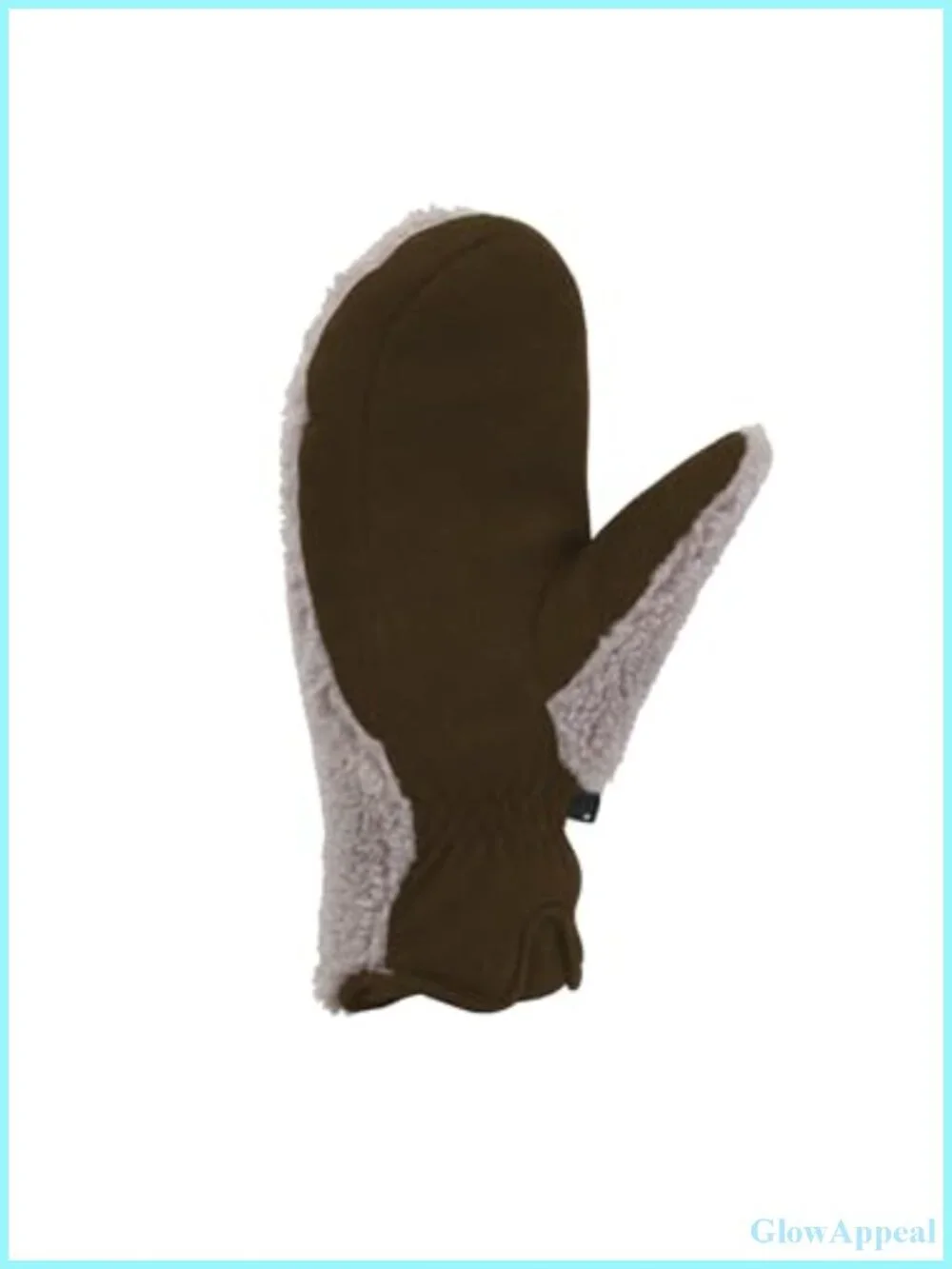 Women's Sherpa Mitt Gloves - Soft Fleece, Suede Palm, Pull-On